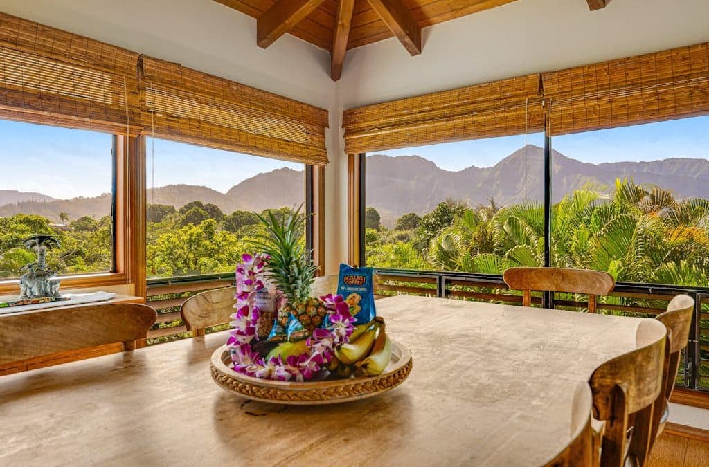 Princeville’s Sacred Mountain Waterfall House